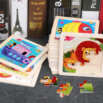 Puzzle en bois Montessori Bébé - Enjouet