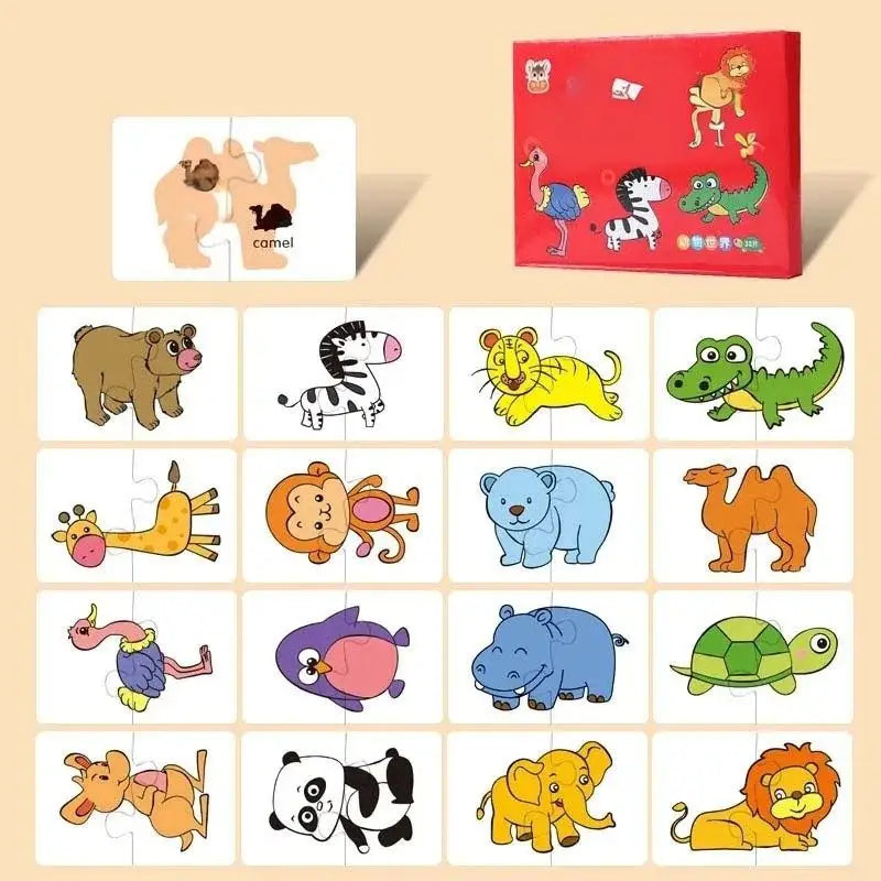 Puzzle en bois pour bébé 32 Pcs