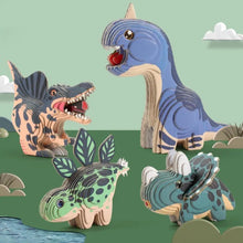 Puzzle en papier 3D dinosaure Montessori - Enjouet