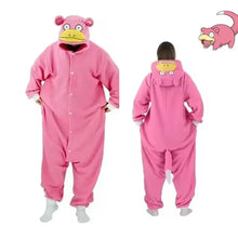 Pyjama Pokémon cosplay unisexe en peluche rose inspiré de slowpoke idéal pour soirées cocooning et pyjama cosplay