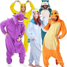 Pyjama cosplay unisexe gengar en peluche violet avec yeux rouges et dents blanches pour soirées cocooning et cosplay unisexe