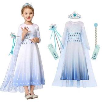 Robe Blanche Princesse Elsa pour filles - Enjouet