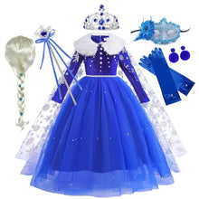 Robe Bleue de princesse Elsa - Enjouet
