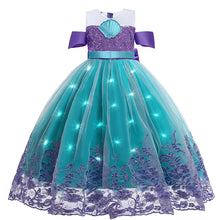 Robe petite sirène avec lumières LED pour filles - Enjouet