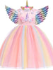 Robe princesse Licorne avec accessoires pour filles -