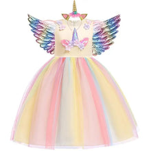 Robe princesse Licorne avec accessoires pour filles -