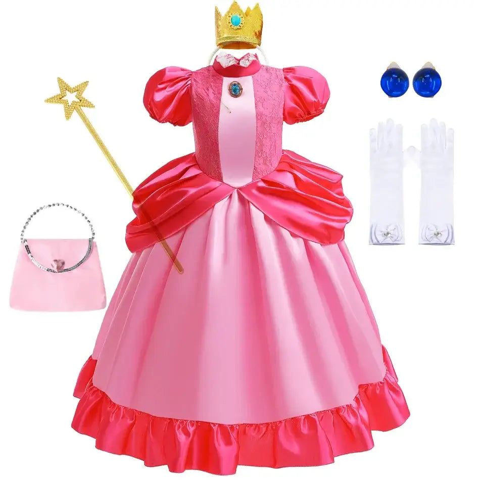 Robe princesse rosalina peach daisy accessoires inclus– Enjouet