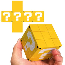 Bloc point d’interrogation jaune en plastique rubik’s cube mario toy inspiré du bloc point classique super mario