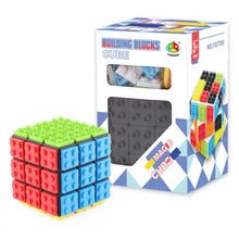 Cube rubik’s cube original lego de 3x3x3 en plastique coloré rouge bleu vert et jaune jouets classiques lego combinant modernité
