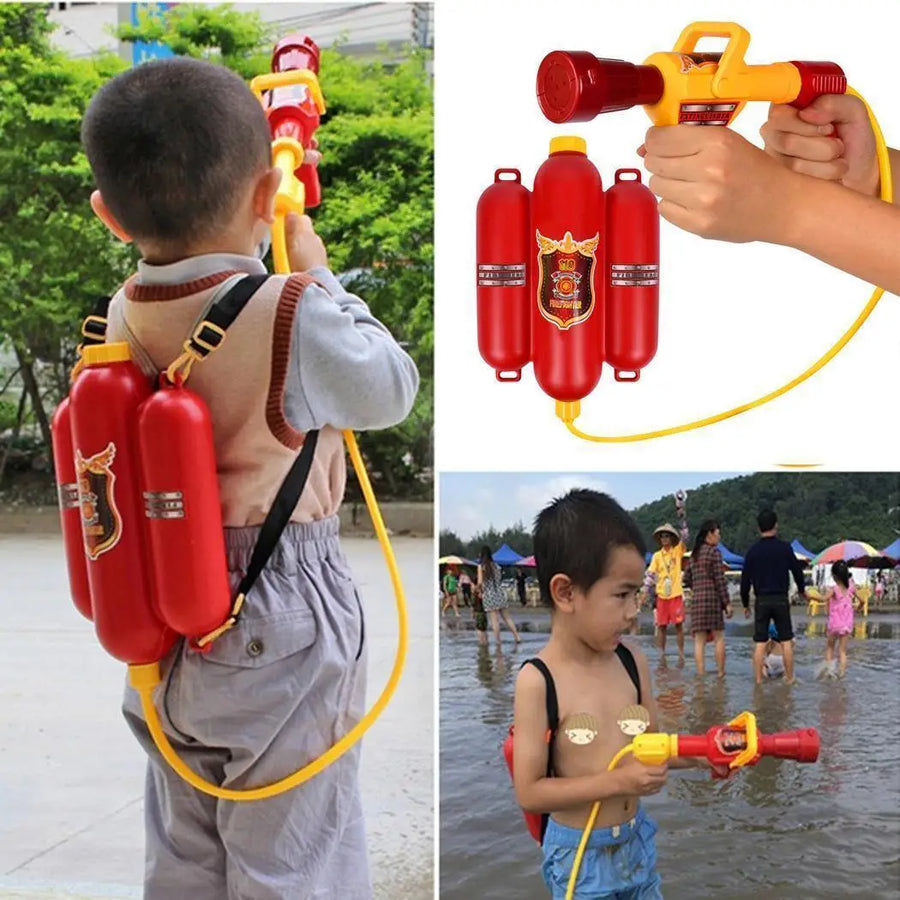 Generic Sac à Dos de Pompier, Jouets Aquatiques, Jeu de Rôle Innovant et Sûr pour Les Enfants en Bas âge, Facile à Remplir, Amusant à la Plage/Piscine Generic Sac à Dos de Pompier, Jouets Aquatiques, Jeu de Rôle Innovant et Sûr pour Les Enfants en Bas âge, Facile à Remplir, Amusant à la Plage/Piscine