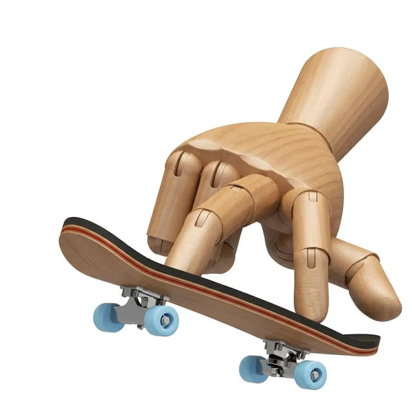 Mini skateboard de doigts en bois avec roulements