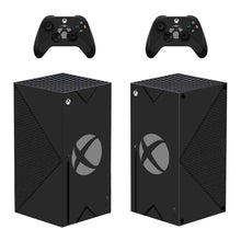 Console xbox series x noire avec finition mate et skin xbox series motifs gaming pour console et manettes assorties
