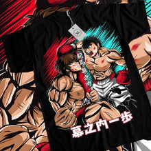 T-shirt Anime Ippo Vs Baki Boxing Gym - Enjouet