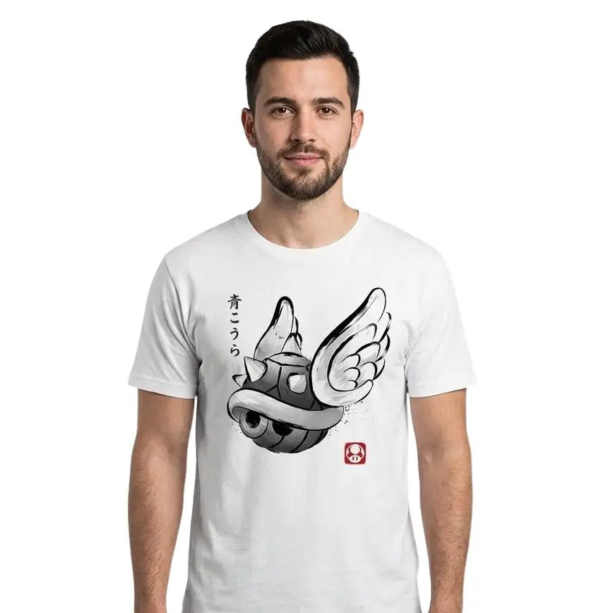 Winged Shell Mario Mario Winged Shell Modern Gaming Style T-shirt– Enjouet