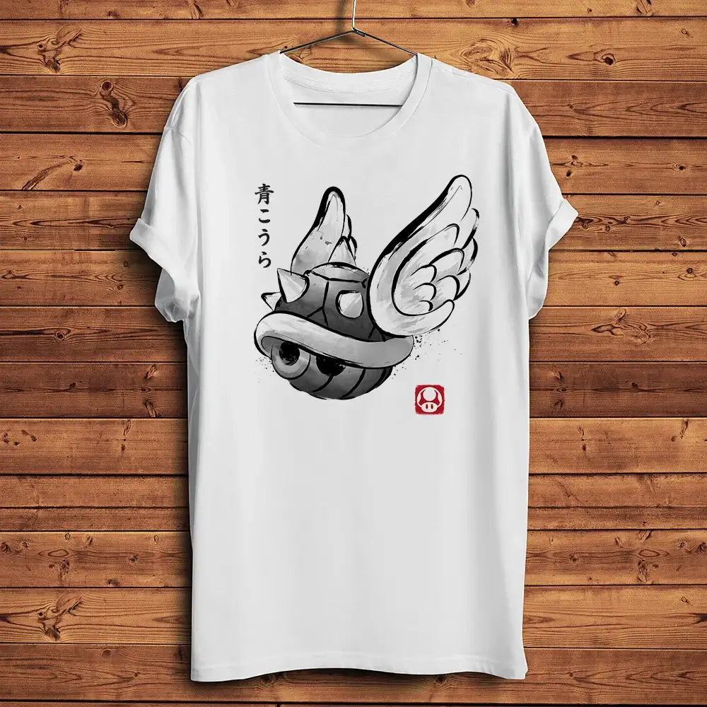 Winged Shell Mario Mario Winged Shell Modern Gaming Style T-shirt– Enjouet