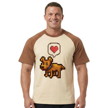 T-shirt Chien Coeur Pixel - Enjouet