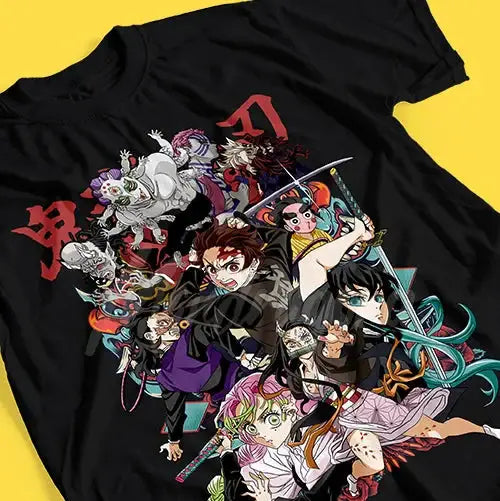 T-shirt Coton Anime Demon Slayer Team - Enjouet