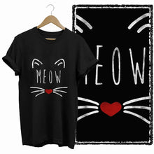 T-Shirt Coton Chat Coeur - Enjouet