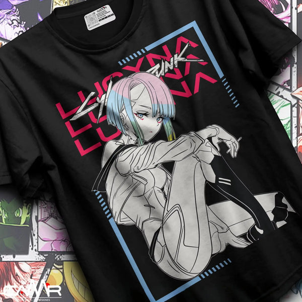 とてCyberpunk: Edgerunners LUCY ロングTシャツ t-shirt-coton-cyberpunk-