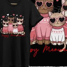 T-Shirt Coton Famille Chats - Enjouet