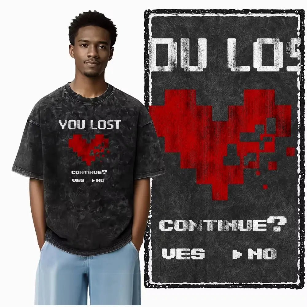 Cotton Gaming T-shirt "You Lost"