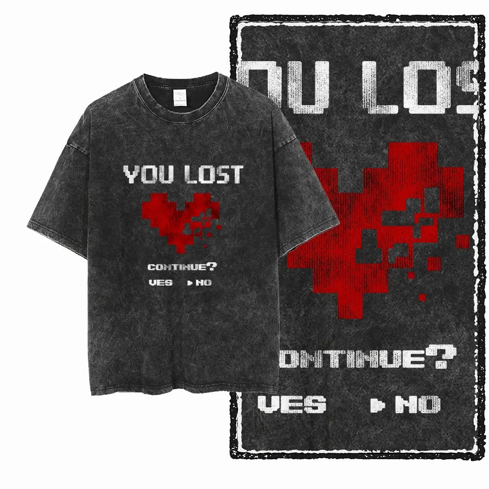 Cotton Gaming T-shirt "You Lost"