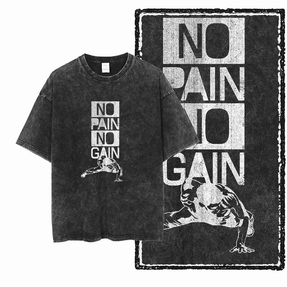 Cotton T-Shirt No Pain No Gain