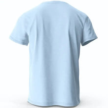 T-shirt coton unisexe soda pop bleu clair manches courtes en coton avec col rond simple