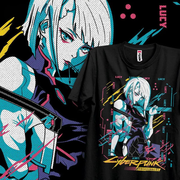 Soft Cotton Cyberpunk Edgerunners Manga T-Shirt– Enjouet