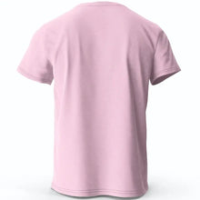 T-shirt unisexe harajuku kawaii animal en coton rose doux avec manches courtes et col rond simple