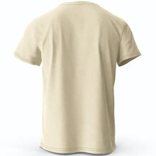 T-shirt unisexe harajuku kawaii animal beige manches courtes avec coutures simples et col rond classique