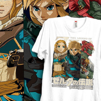 T-shirt Zelda TOTK 100% Coton - Enjouet