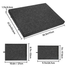 Table de rangement pour puzzles en feutre noir avec surface texturée, bords renforcés pour protection intégrée facile à transporter