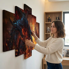 Tableau Mural 5 Pieces Wing Of Death - Enjouet