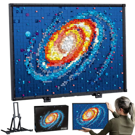 Tableau Voie lactée en briques à construire – 2 438 pièces