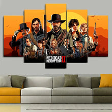 Tableaux 5 Pièces Red Dead Redemption 2 - Enjouet