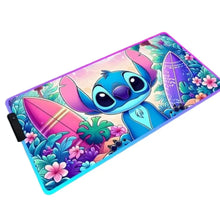 Tapis de souris LED RGB Stitch Plage Surf - Enjouet