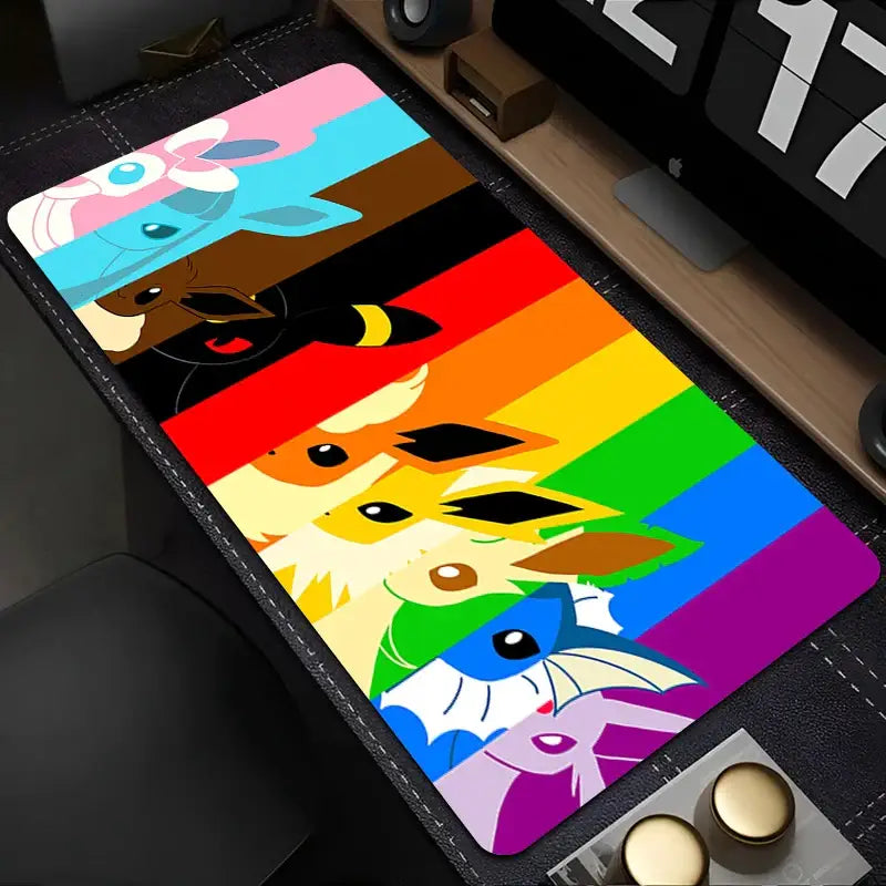 Tapis de souris XXL Pokemon Arc en Ciel