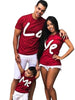 Tenues coordonnées Famille T-shirt 100% Coton Love Me -