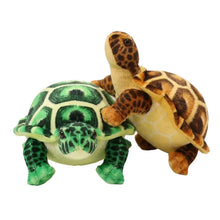 Peluche tortue réaliste 30 cm avec corps en tissu doux et coquilles vertes et marron à lallure réaliste idéale pour déguisement carnaval
