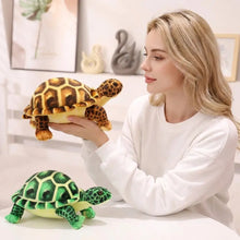 Peluche tortue réaliste 30 cm avec coque marron et jaune et membres verts peluche à l’allure idéale pour déguisement carnaval