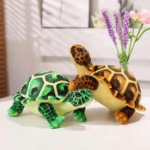 Peluche tortue réaliste 30 cm avec peluche à l’allure naturelle en vert et marron idéale pour déguisement carnaval
