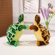 Peluche tortue réaliste 30 cm avec deux modèles à lallure réaliste vert et marron pour déguisement carnaval