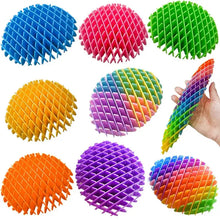 Ver morf anti-stress à manipuler jouet anti-stress en plastique coloré interconnecté multicolore vibrant