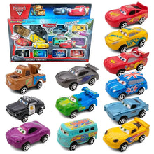 Collection de 12 pièces de voitures jouet disney pixar cars en plastique solide et couleurs vives