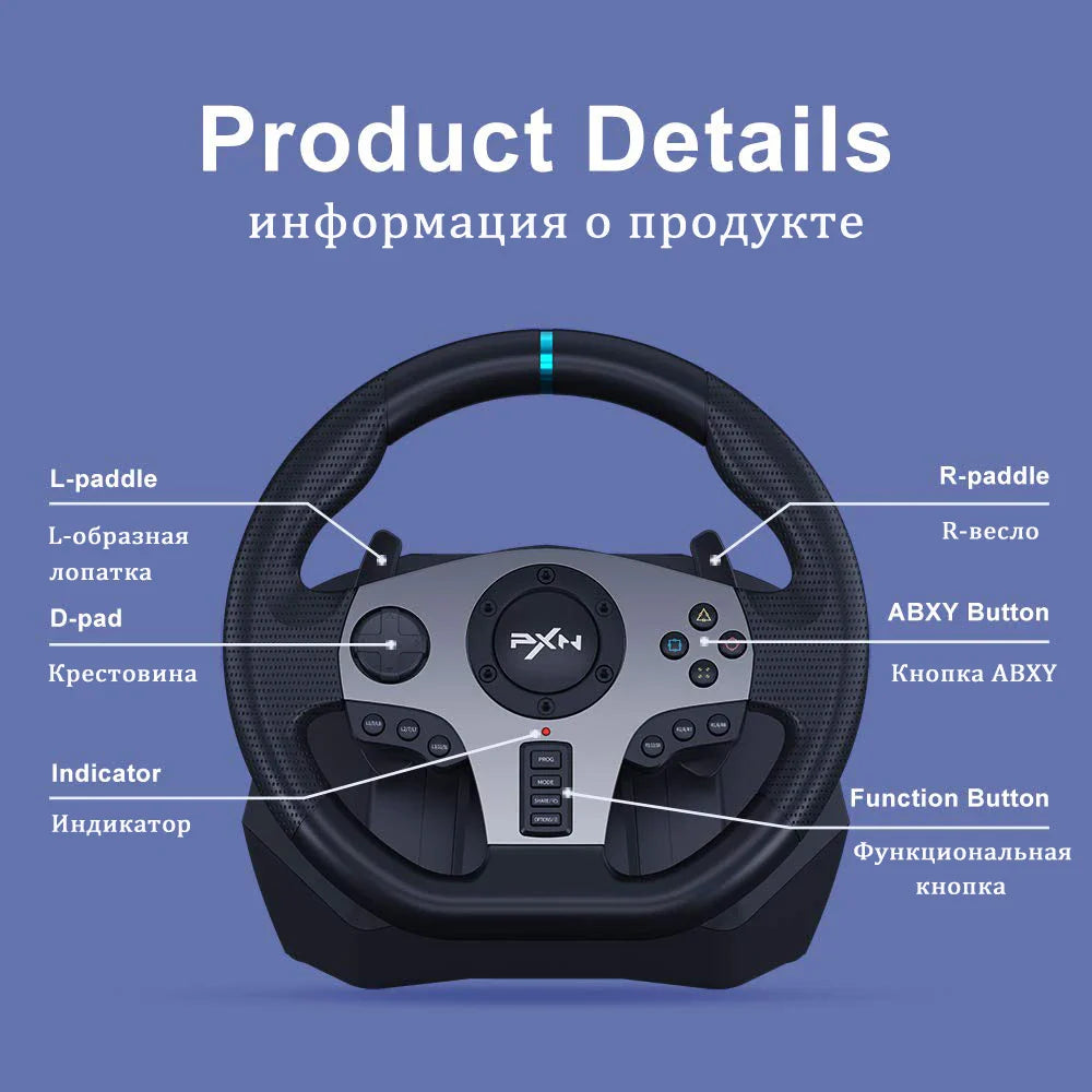 Volant Jeux video PC Gaming Racing Wheel